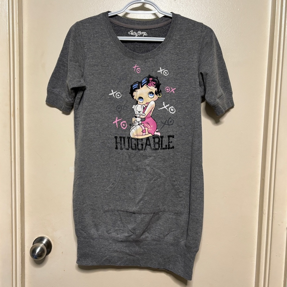 VINTAGE BETTY BOOP SWEATSHIRT DRESS - Picture 3 of 16